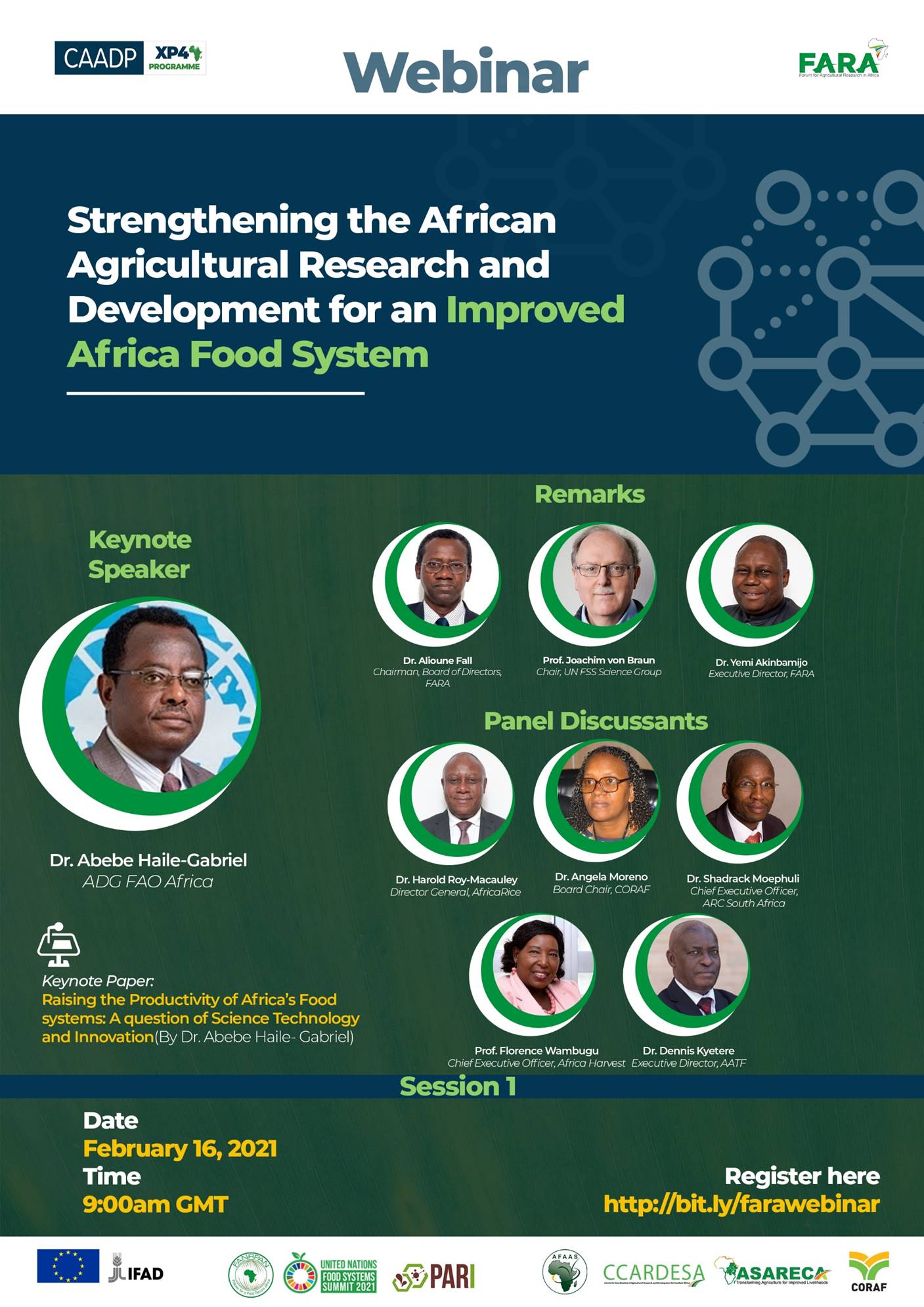 Strengthening the African Agricultural Research and Development Towards Improved Africa Food System